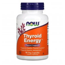 Енергія щитоподібної залози Thyroid energy,90 вегетаріанських капсул NOW